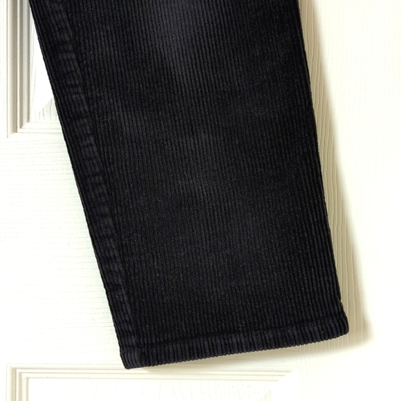 Valerie Stevens 90's Vintage Corduroy High Waisted Tapered Leg Pants Black 10P - Picture 13 of 13